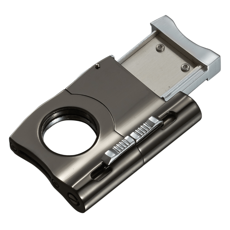 Unique Personalized Personalized Gunmetal Cigar Cutter Customized Cigar Gifts for Men by Groovy Guy
