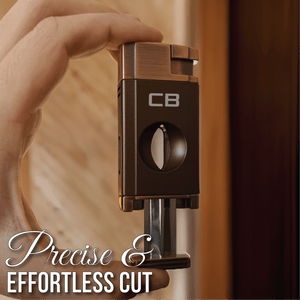 Elegant Personalized V-Cut Lighter: Dual Flame Precision