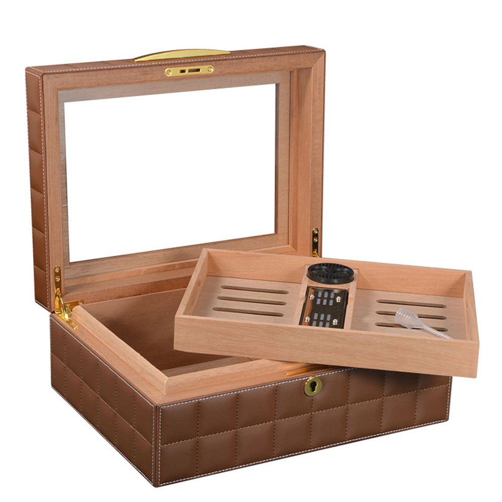 Personalized Leather Humidor 
