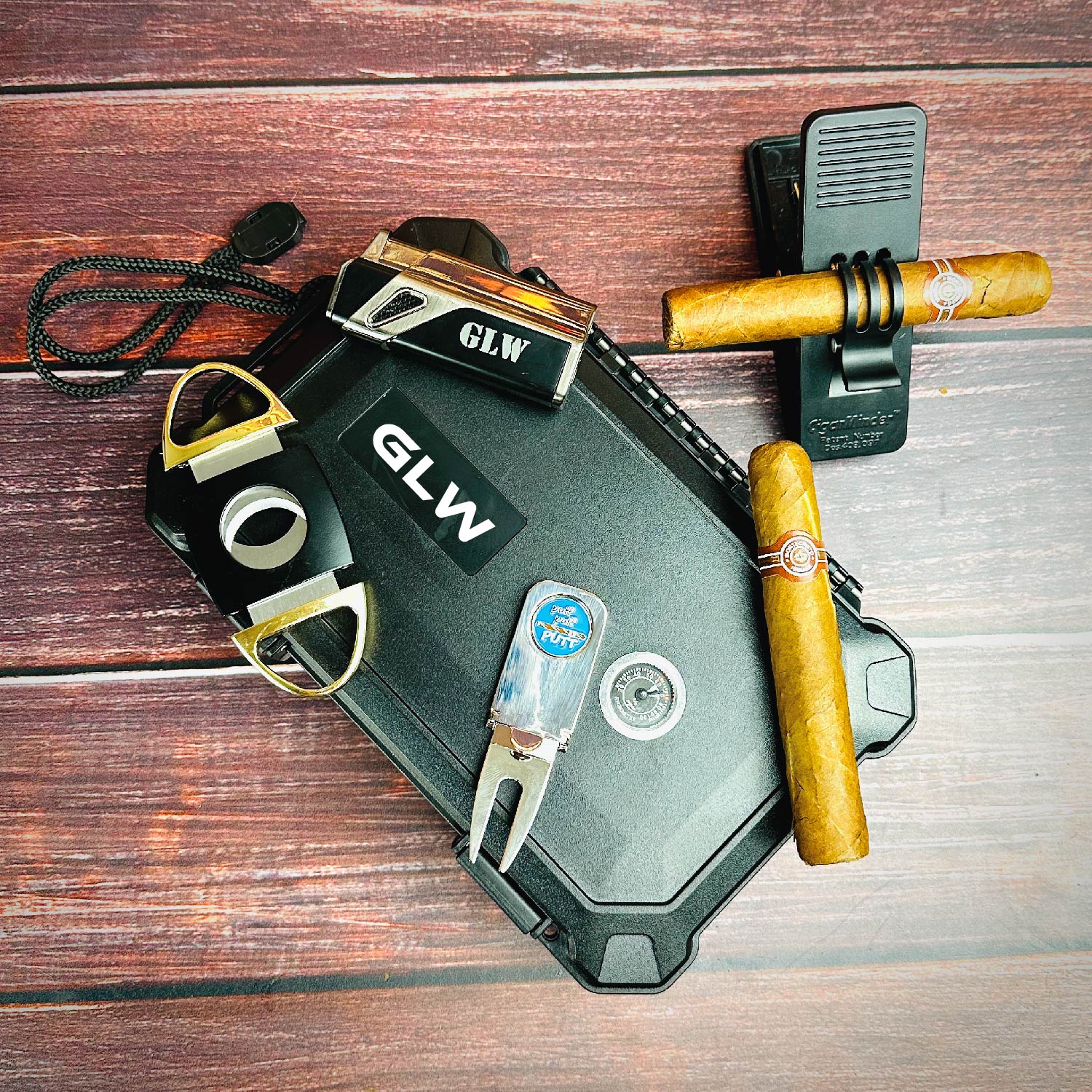 Golf & Cigar Gift Set 