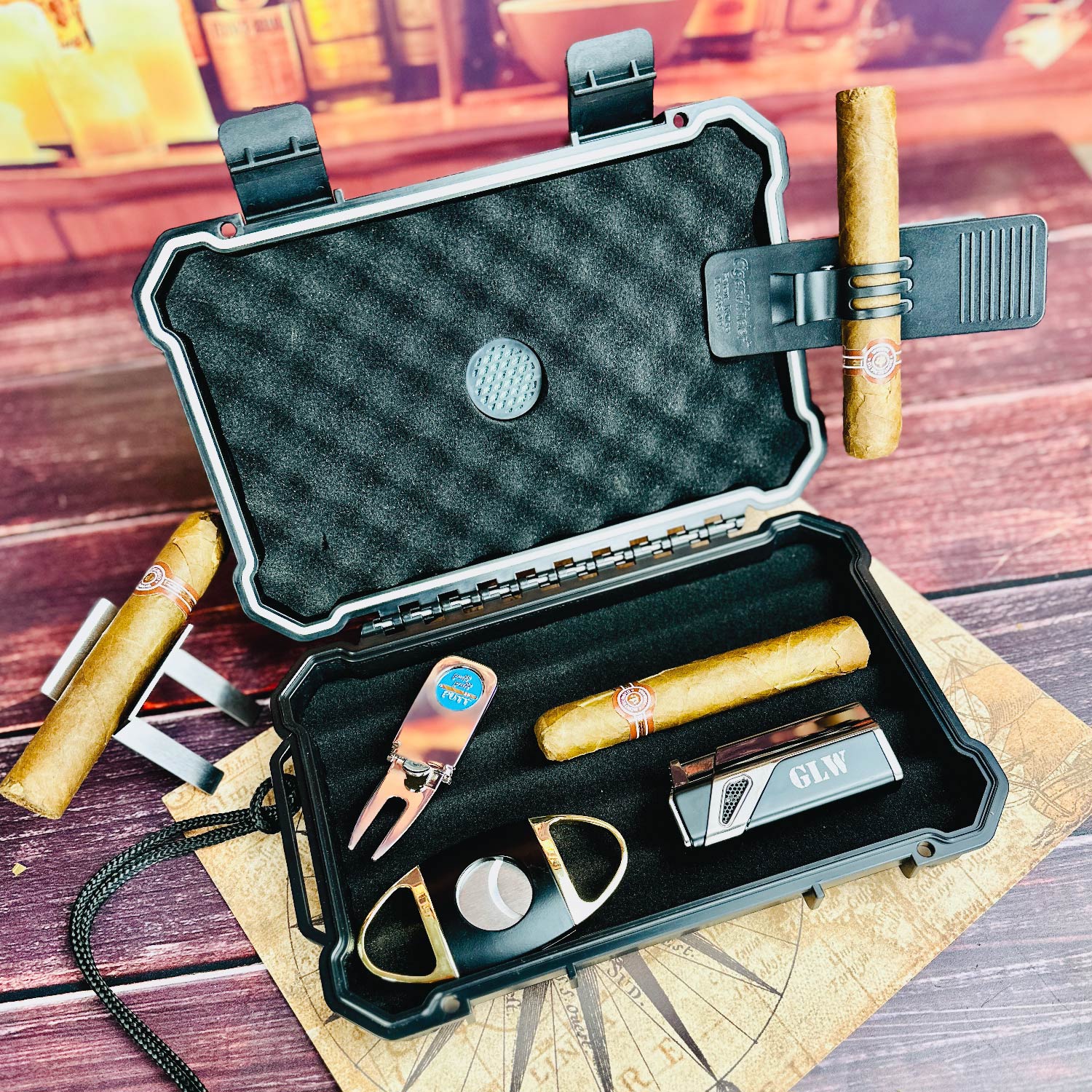 Golf & Cigar Gift Set 