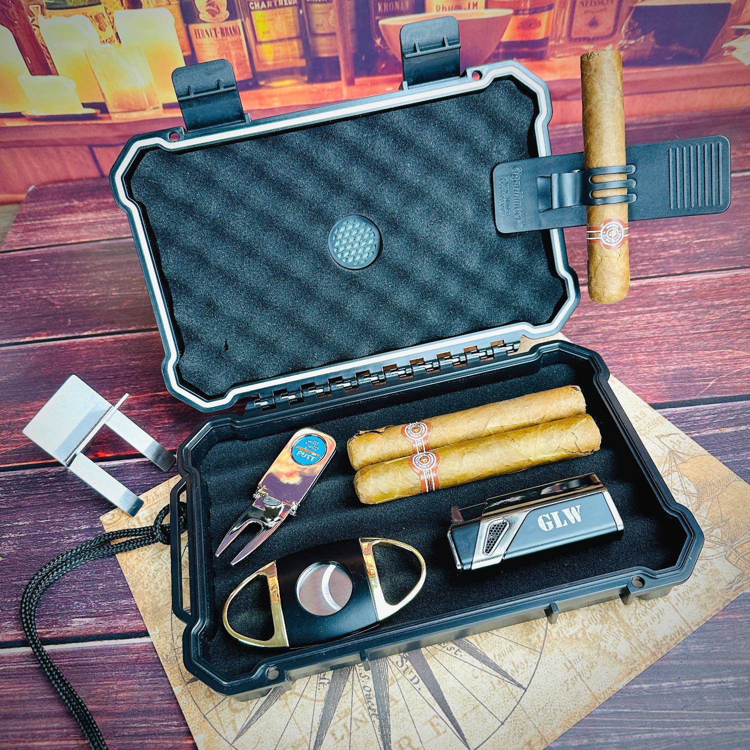 Golf & Cigar Gift Set 