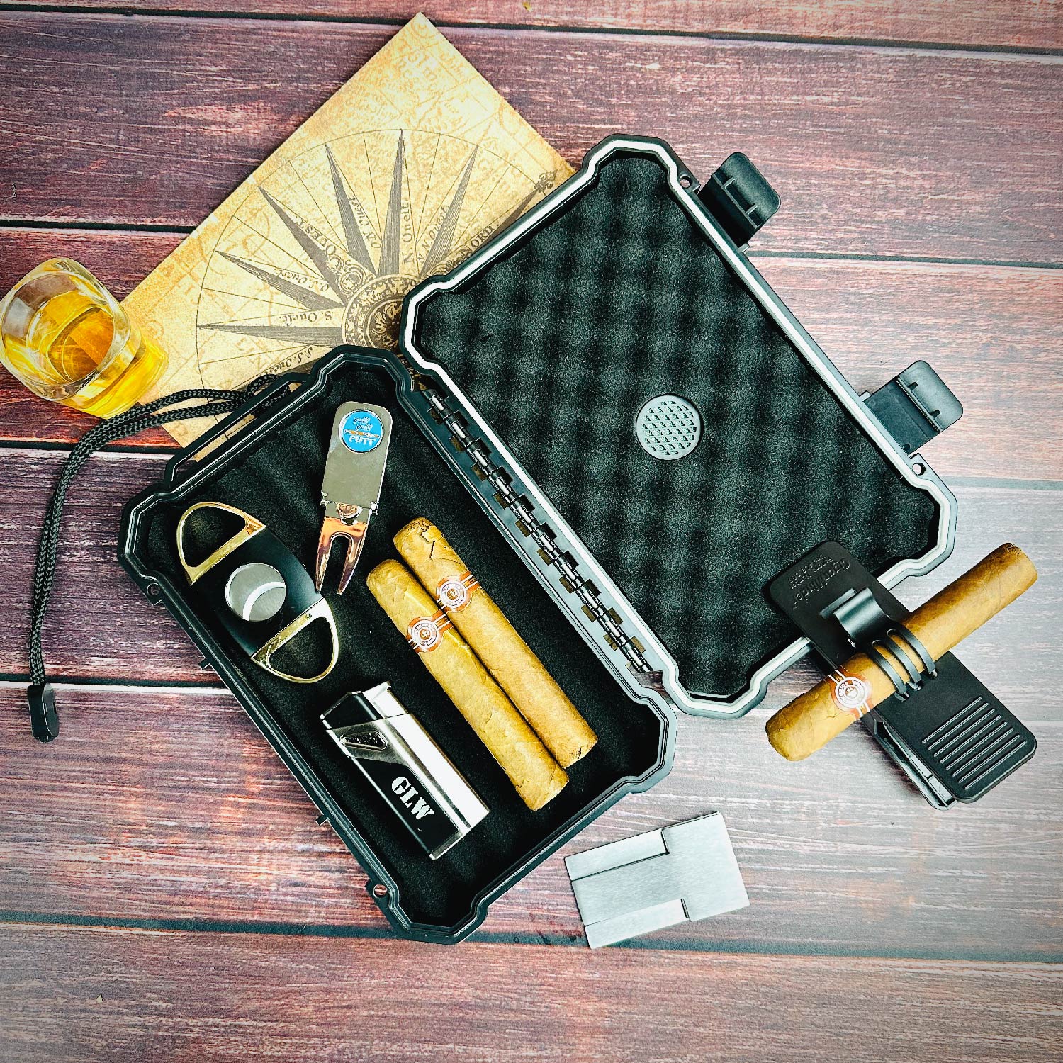 Golf & Cigar Gift Set 
