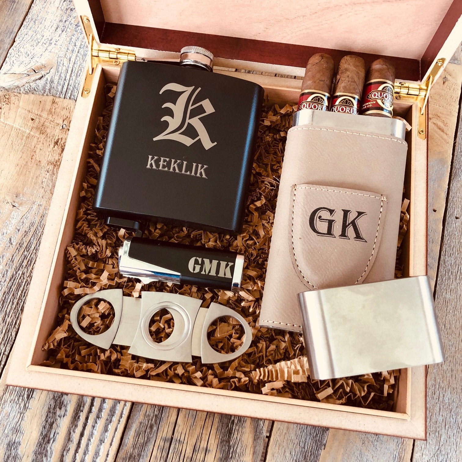Whiskey Drink & Smoke Tray Cigars Whiskey Tray Cigar Holder Ashtray  Personalized Precious Wood Men's Gift Wood -  Finland