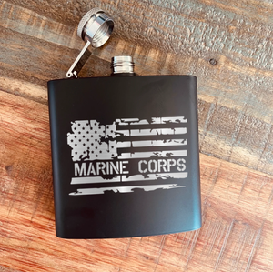 Marine Corps Hero Flask