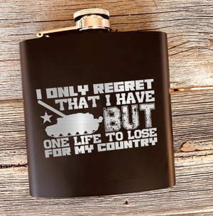 Only One Life To Lose Flask