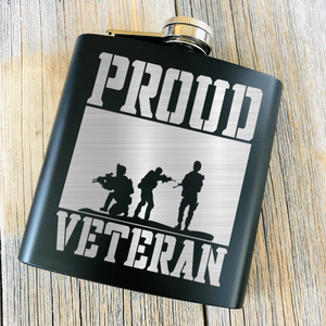 Proud Veteran Flask