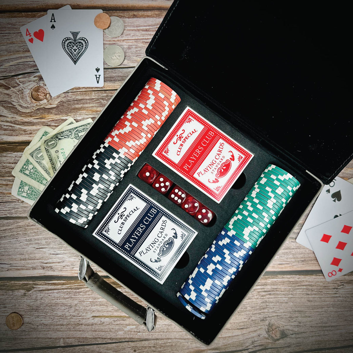 Personalized Poker Chip Set - Great Gift For His Man Cave - Groovy Cigars