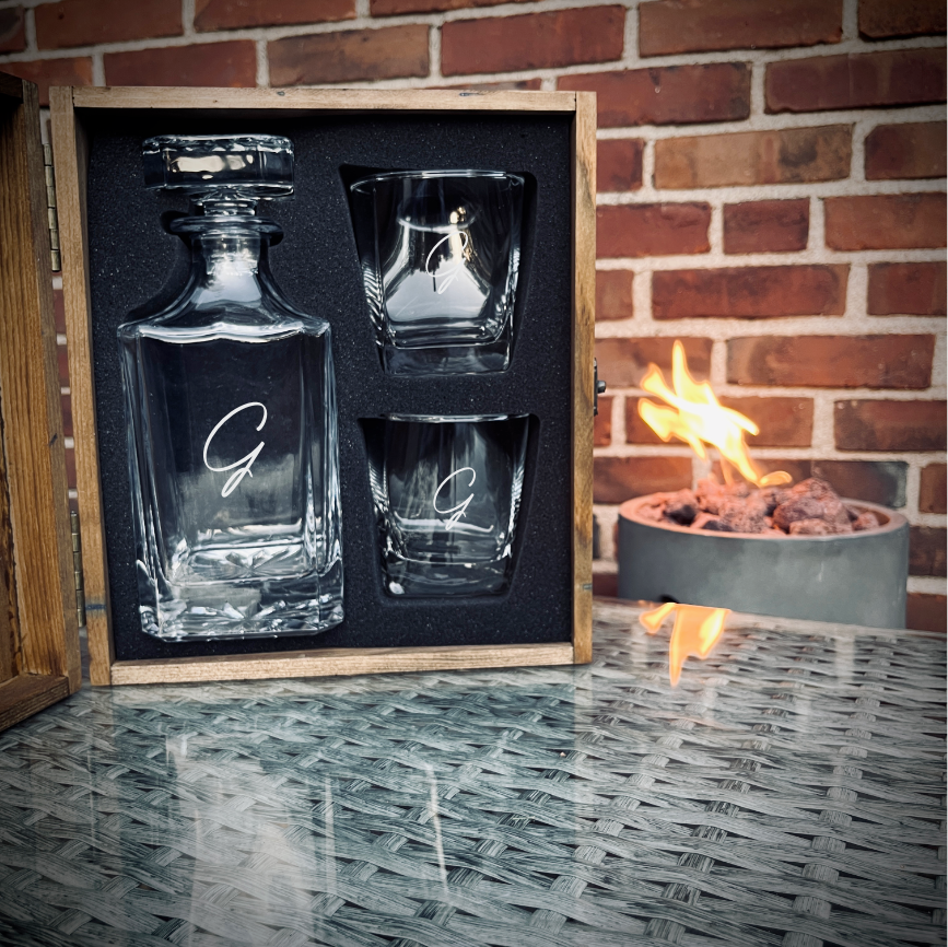 Personalized Decanter Box Set 