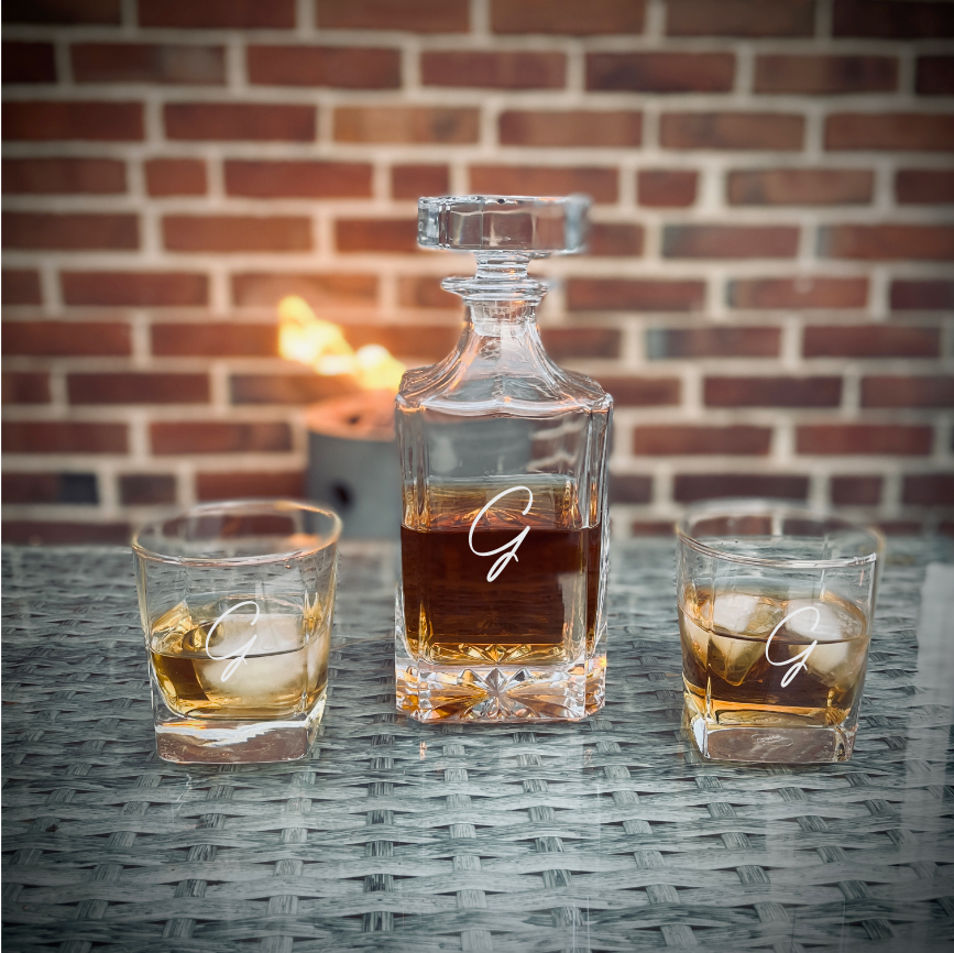 Personalized Decanter Box Set 