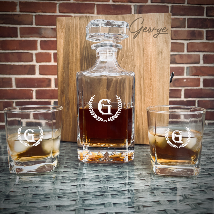 Personalized Decanter Box Set 