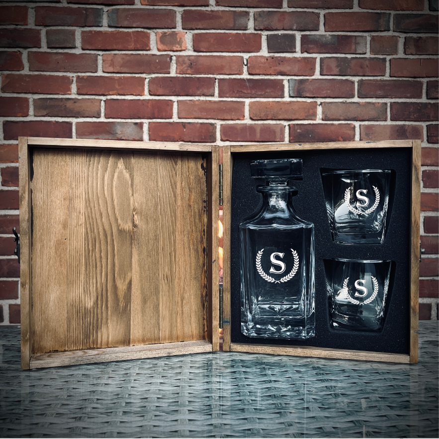 Personalized Decanter Box Set 