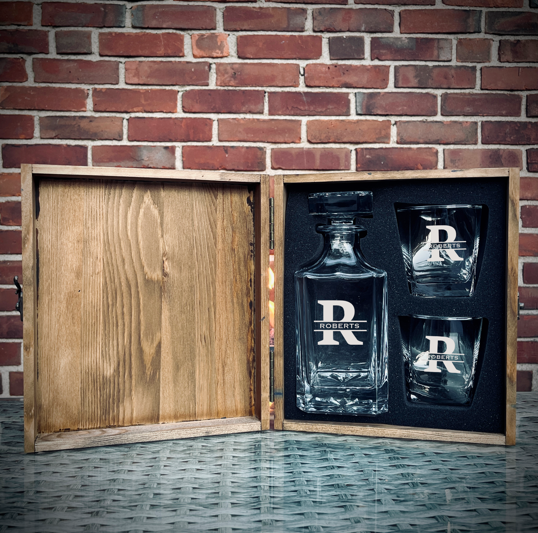 Personalized Decanter Box Set 