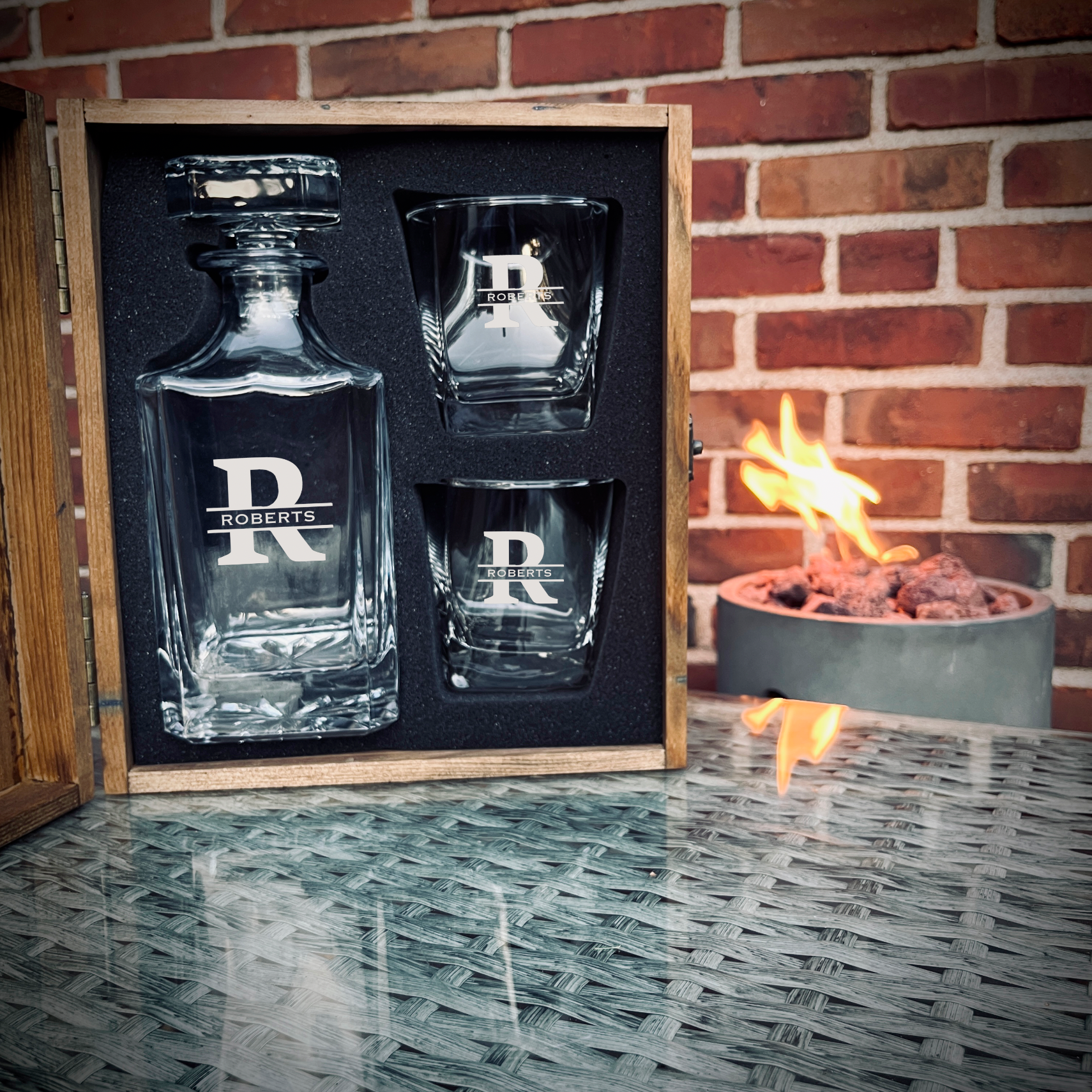 Personalized Decanter Box Set 