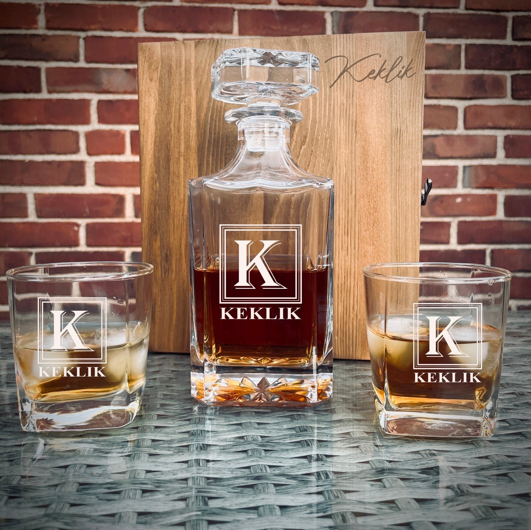 Personalized Decanter Box Set 