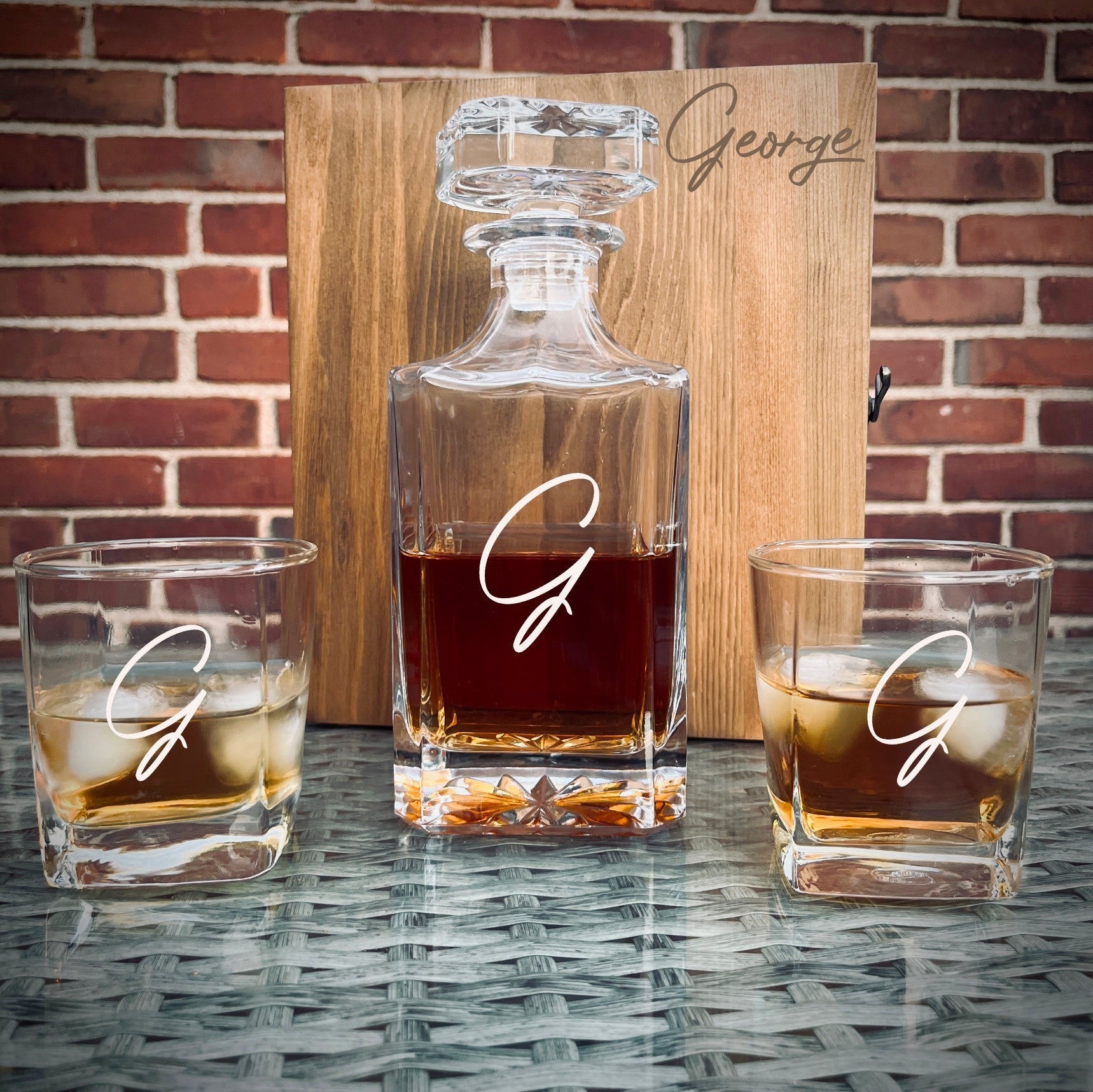 Personalized Decanter Box Set 