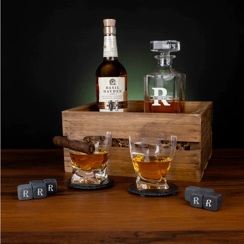 Whiskey Crate Gift Set 