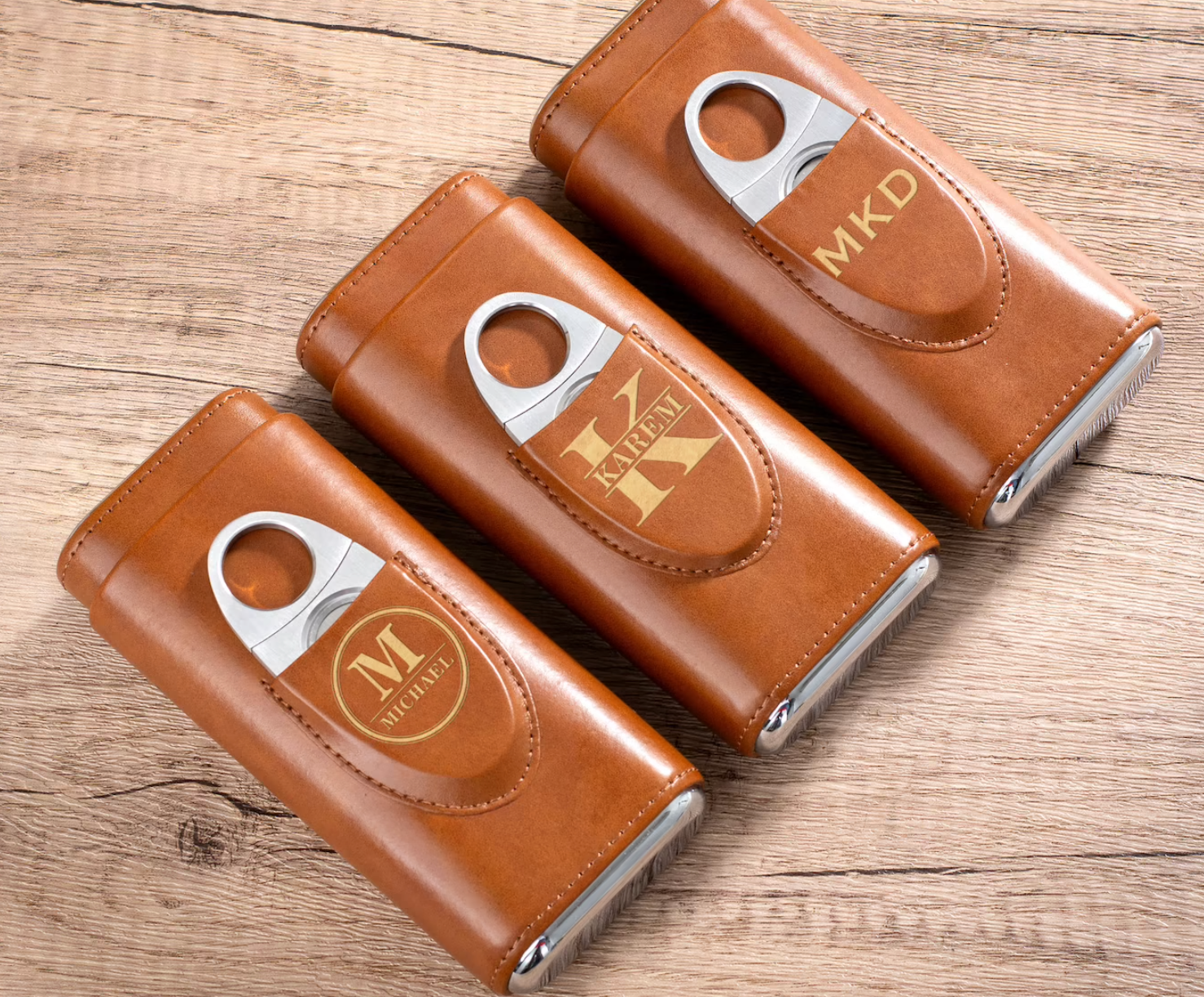 Custom Leather Cigar Case 