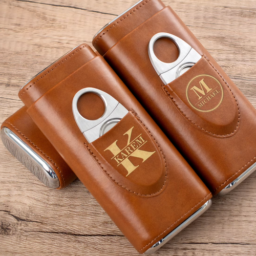 personalized leather cigarette case XQIGI Genuine Surface 5-10 Capacity Custom Name Portable Cigarette Storage Box Customization ( Custom) : Health & Household Enhance the cigar experience with this cigar travel case that was designed for the aficionado on the move Personalized genuine leather cigarette case,