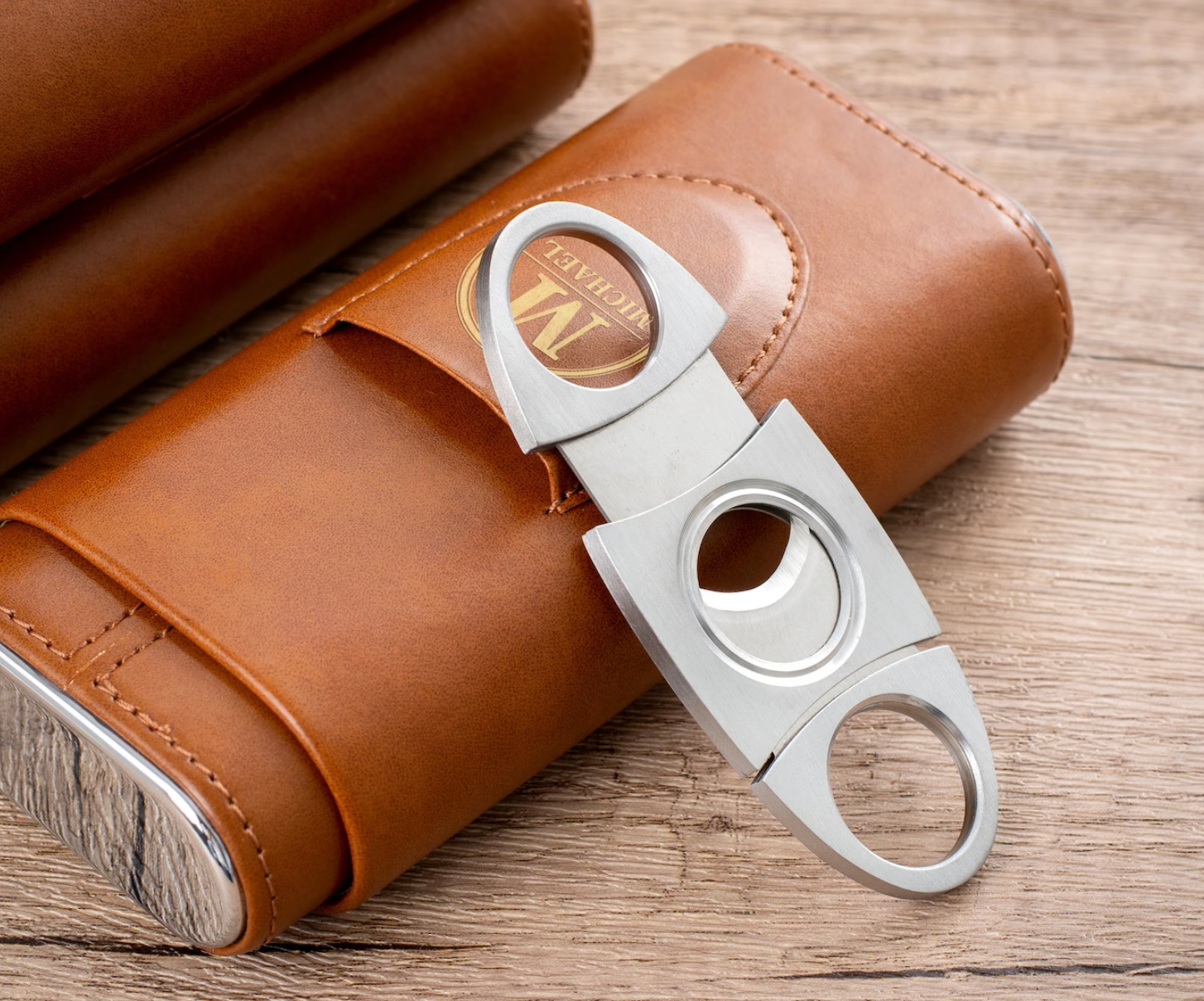 Custom Leather Cigar Case 