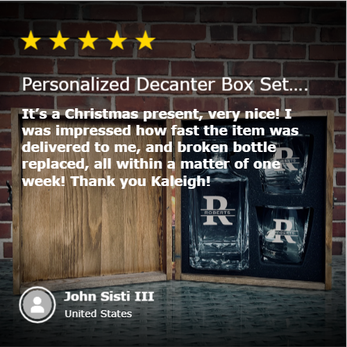 Personalized Decanter Box Set 