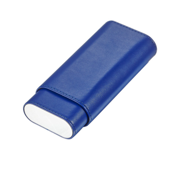 Santa Fe Blue Leather Cigar Case 