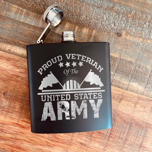 US Army Veteran Flask