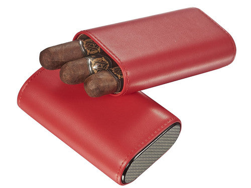 Genuine Top Grain Leather Cigar Case 