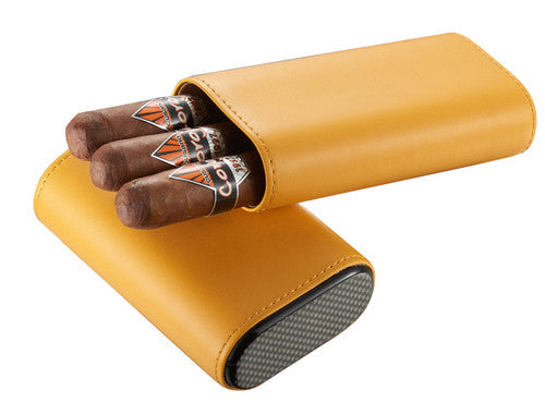 Genuine Top Grain Leather Cigar Case 