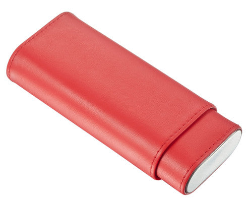 Red Flair Leather Cigar Case 
