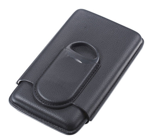 Sleek Smoker Cigar Case & Cutter 