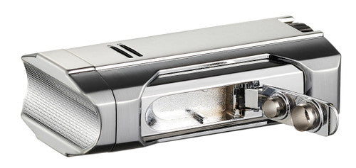 Silver Quad Flame Torch Lighter 