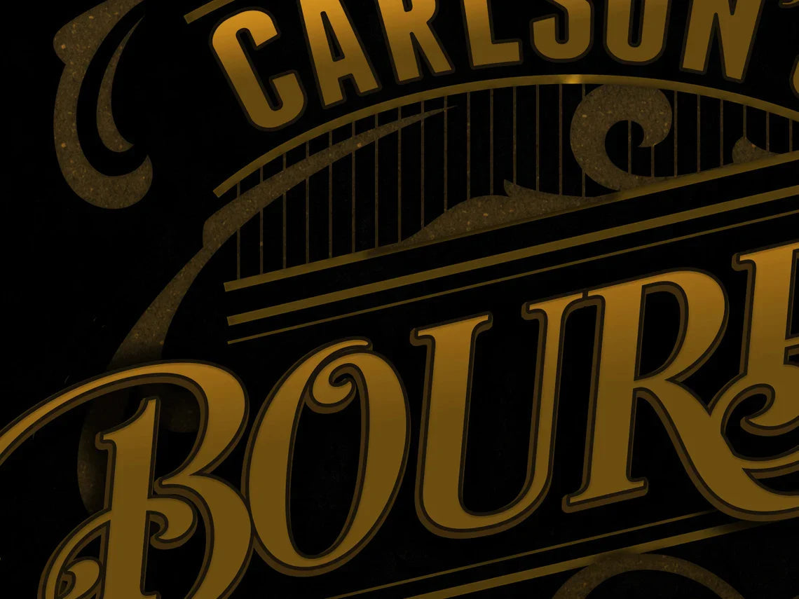 Bourbon Bar and Cigar Parlor Sign 